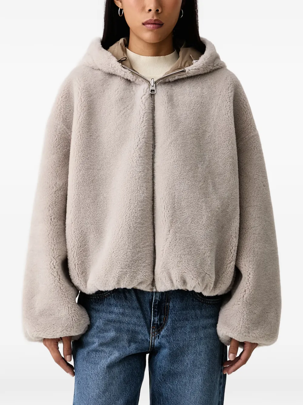 Marc O'Polo reversible hooded jacket Beige