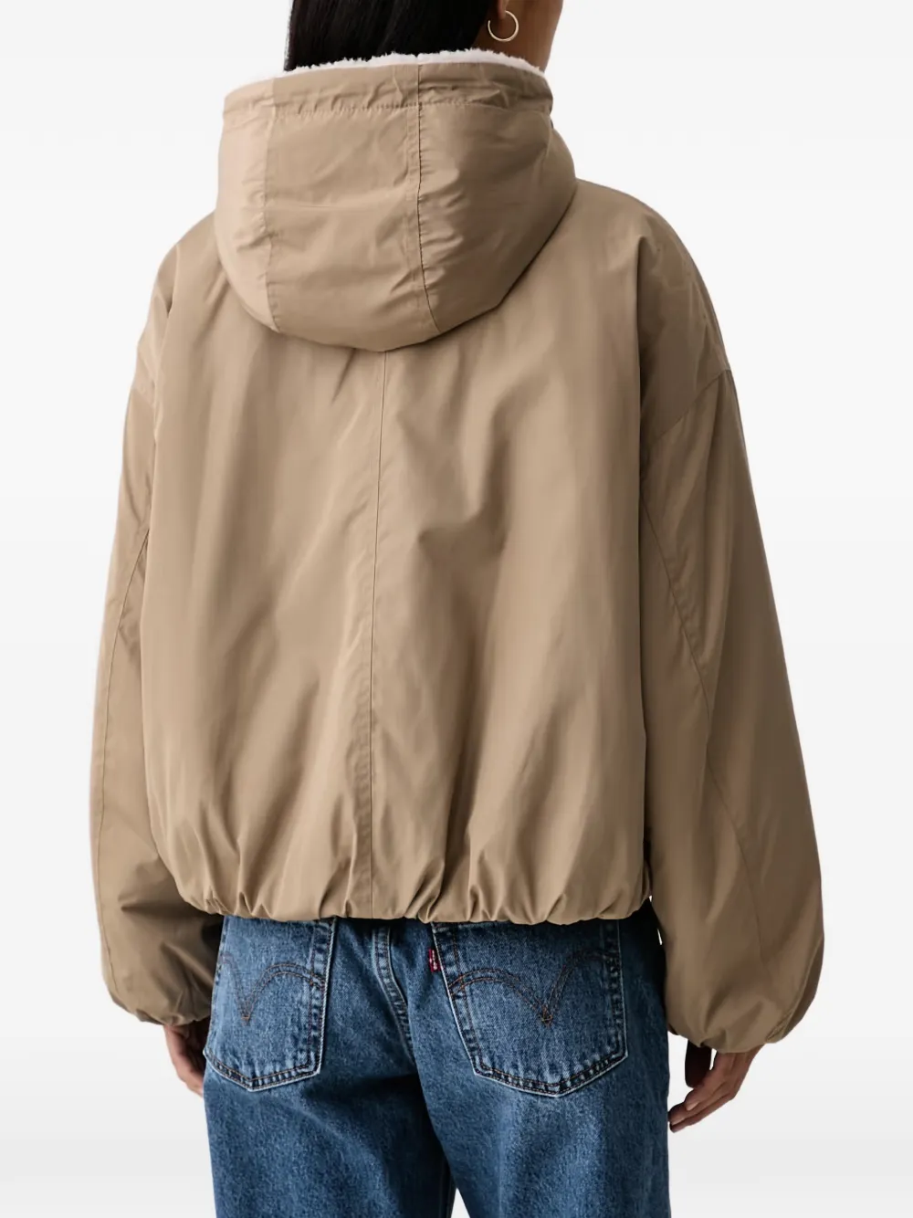 Marc O'Polo reversible hooded jacket Beige