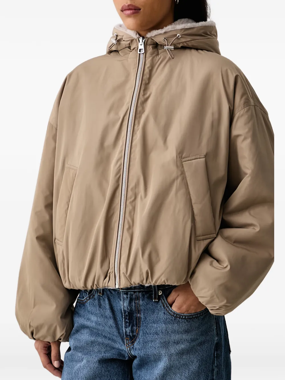 Marc O'Polo reversible hooded jacket Beige