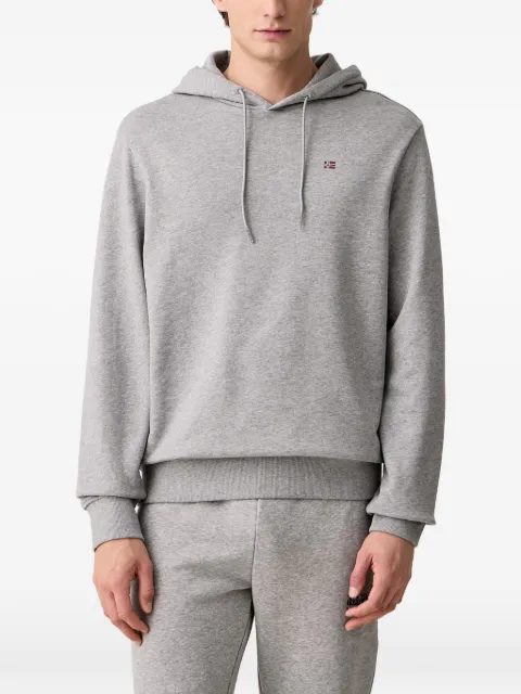 Napapijri logo-embroidered drawstring hoodie