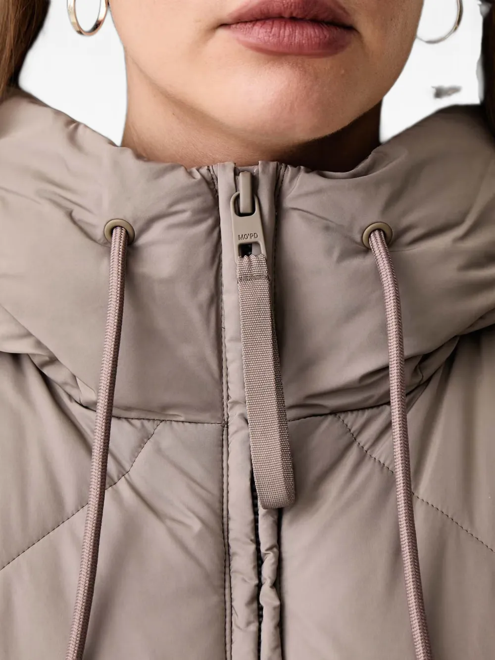 Marc O'Polo Gewatteerde parka met capuchon Beige