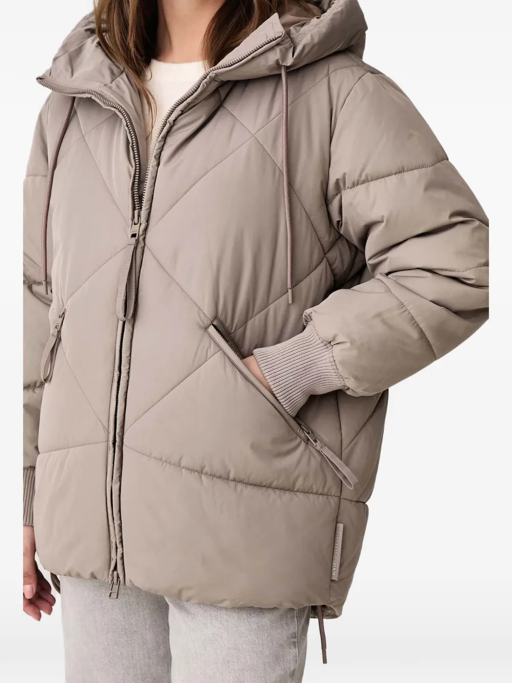 Marc O'Polo Gewatteerde parka met capuchon Beige