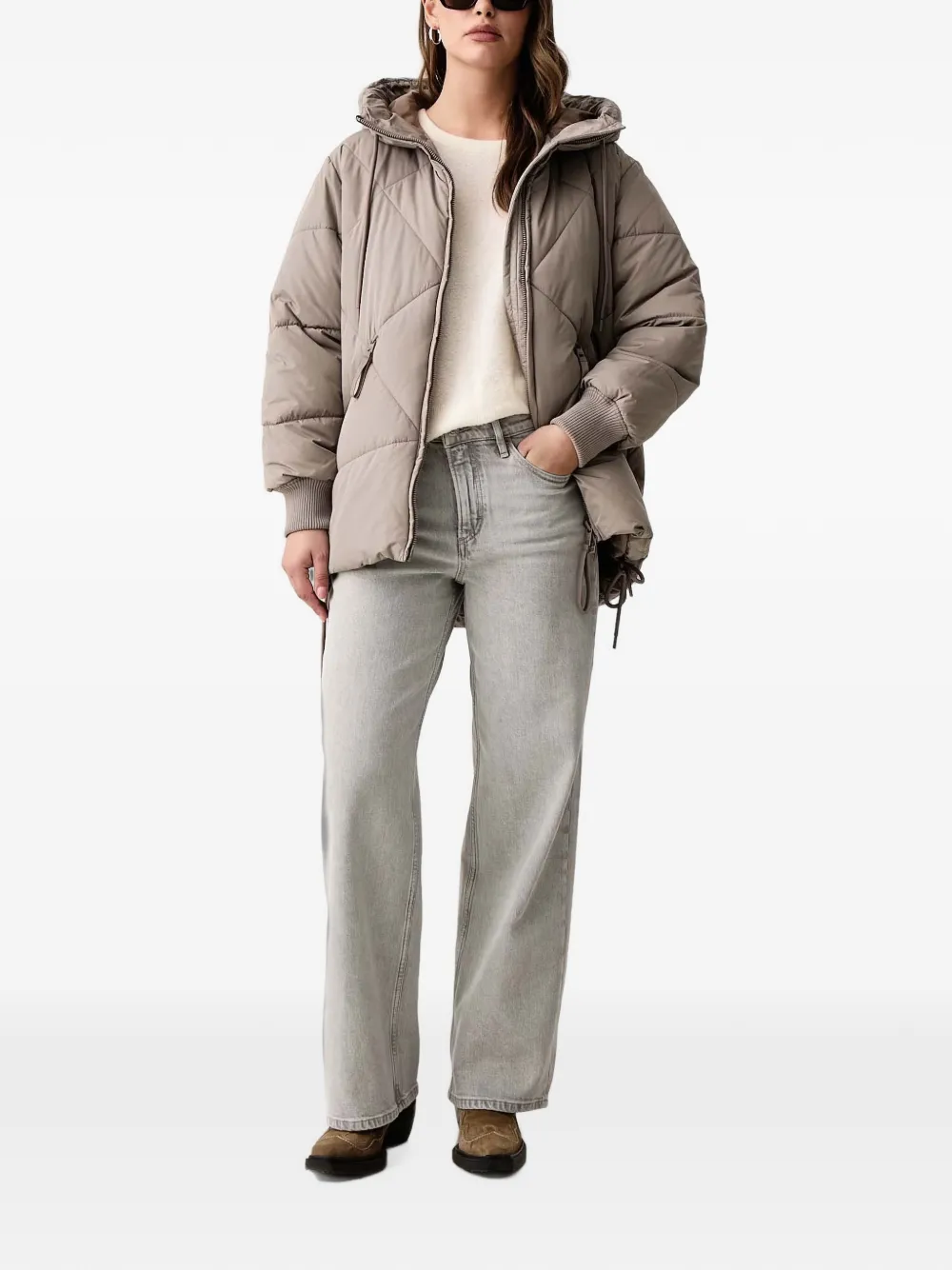Marc O'Polo Tolva jeans met wijde pijpen Grijs