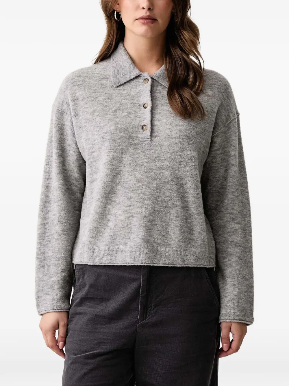 Marc O'Polo long-sleeve knitted polo top