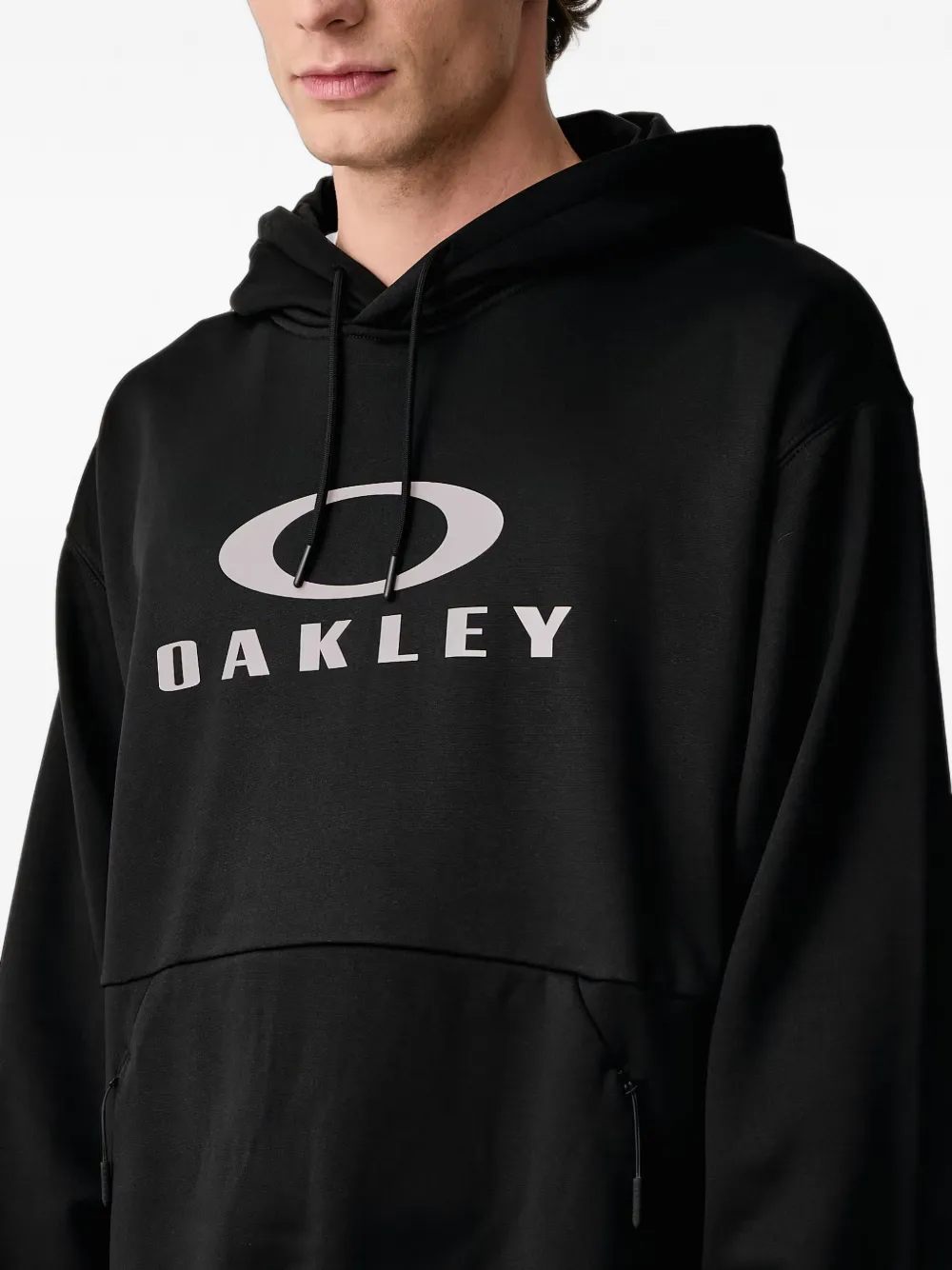 Oakley Hoodie met logoprint en trekkoord Zwart