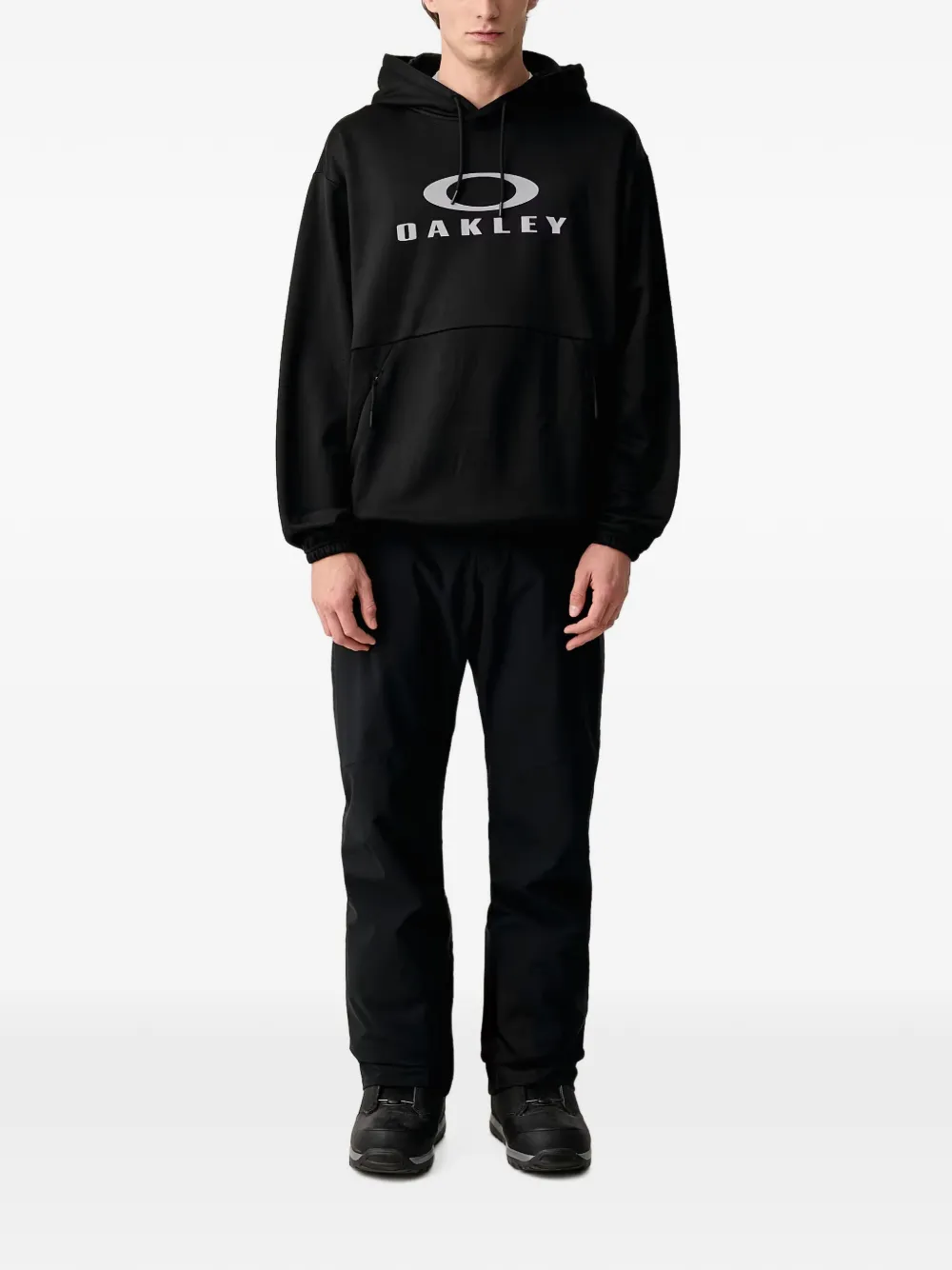 Oakley Hoodie met logoprint en trekkoord Zwart