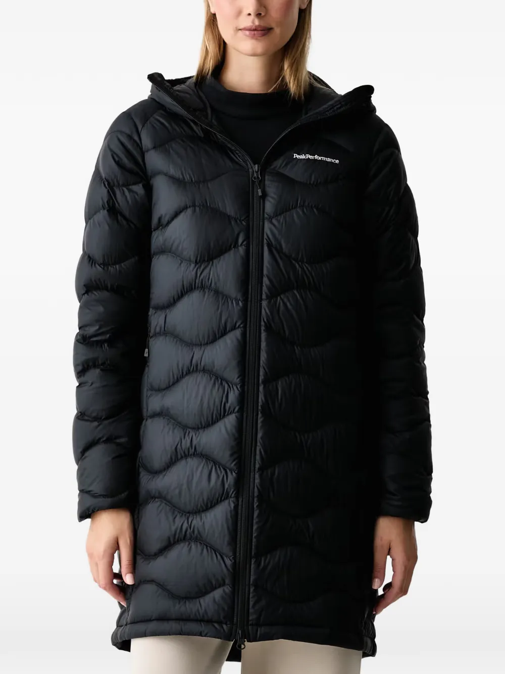 Peak Performance Helium quilted hooded jacket - Nero