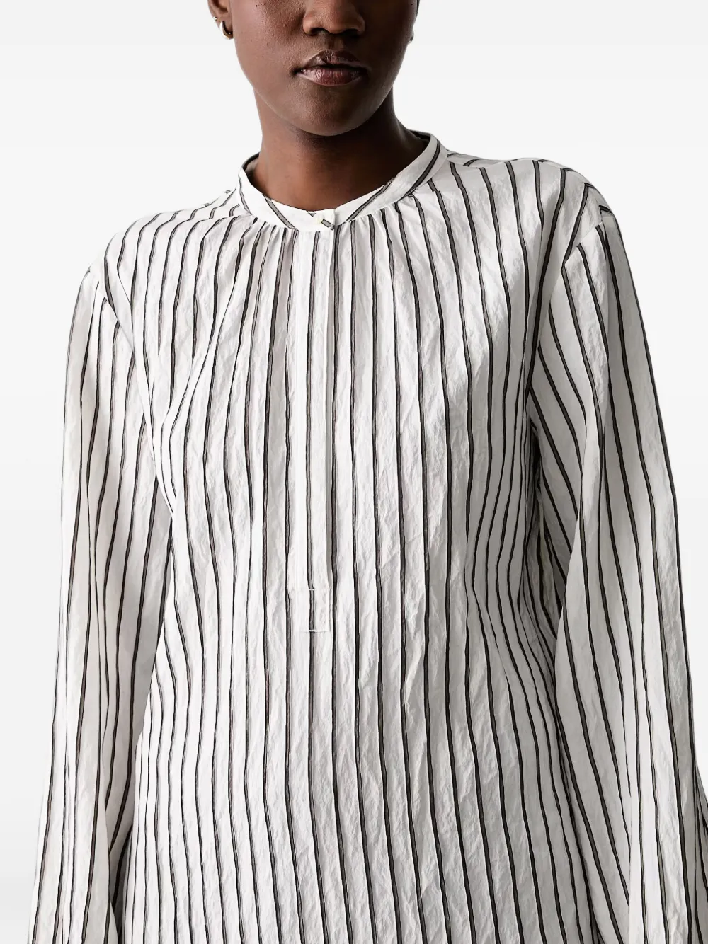 Marc O'Polo Gestreept shirt met lange mouwen Wit