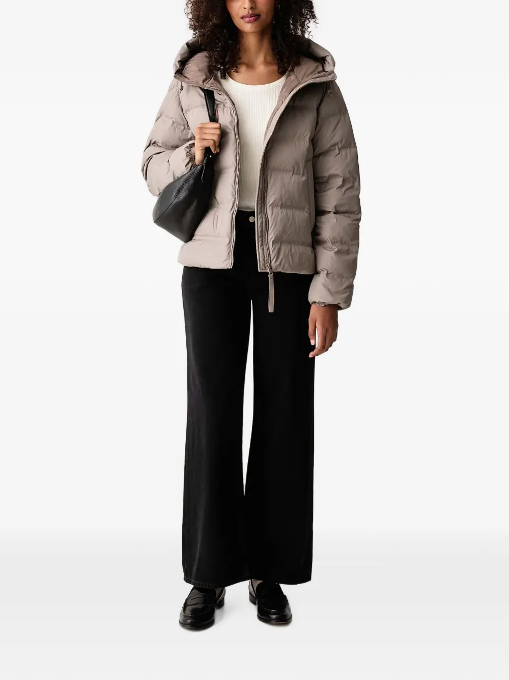 Marc O'Polo Donsjack met capuchon Beige