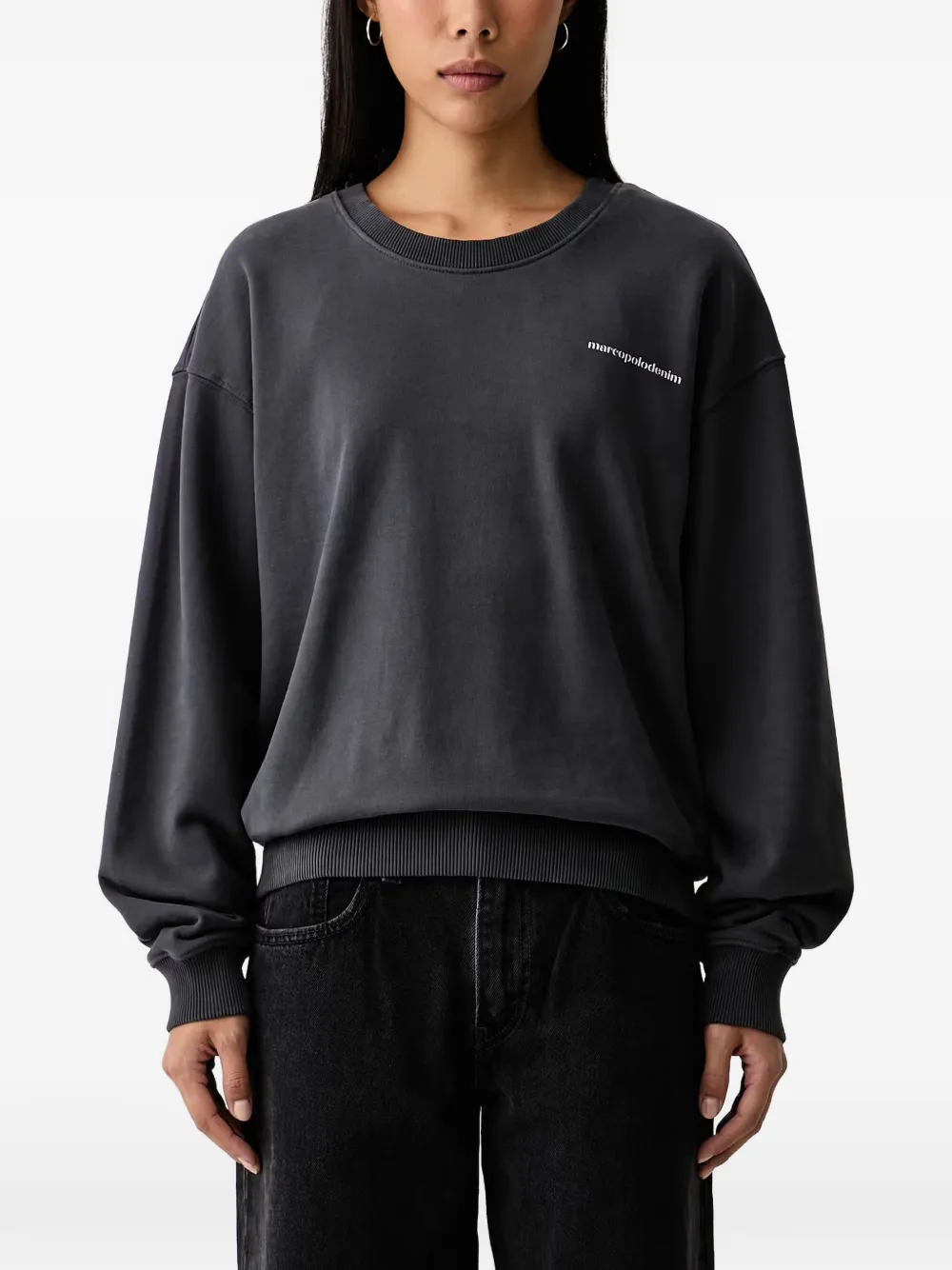 Marc O'Polo floral-print logo-print sweater