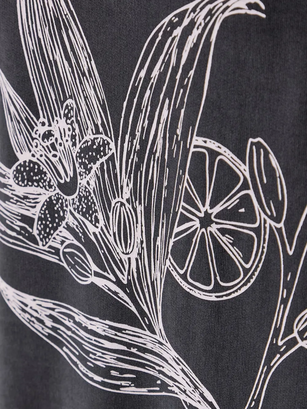 Marc O'Polo Trui met bloemenprint en logoprint Grijs