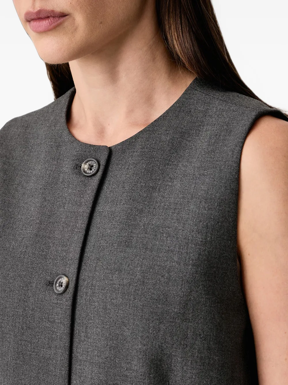Marc O'Polo Cropped gilet Grijs