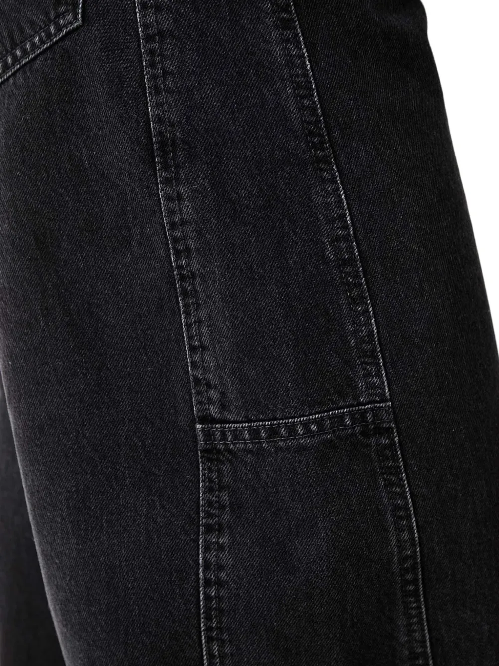 Marc O'Polo Enni jeans met vervaagd effect en barrelpijpen Zwart