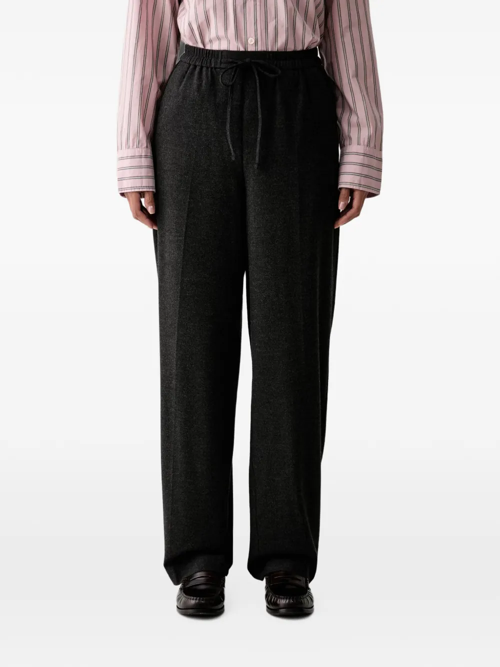 Marc O'Polo drawstring-fastening pressed-crease trousers - Gris Marc O'Polo drawstring-fastening pressed-crease trousers - Gris