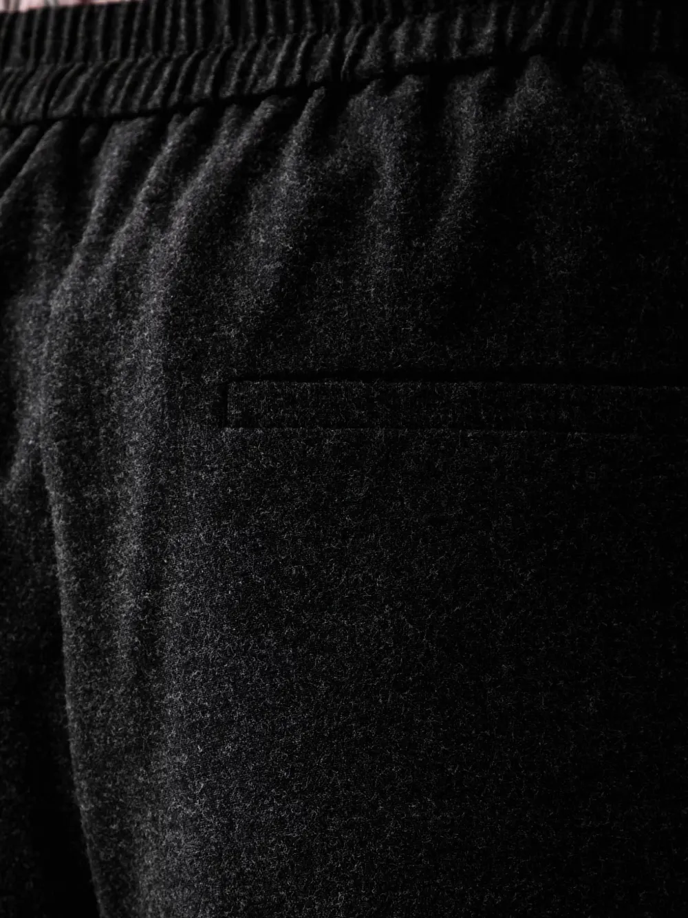 Marc O'Polo Broek met persvouw en trekkoordsluiting Grijs