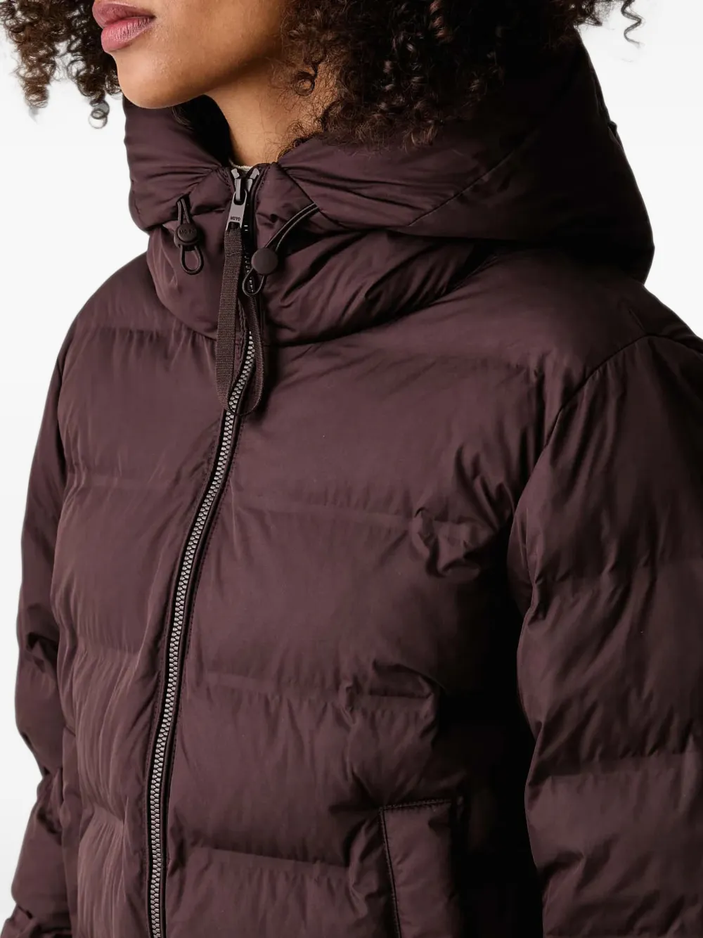 Marc O'Polo Donsjack met capuchon Bruin