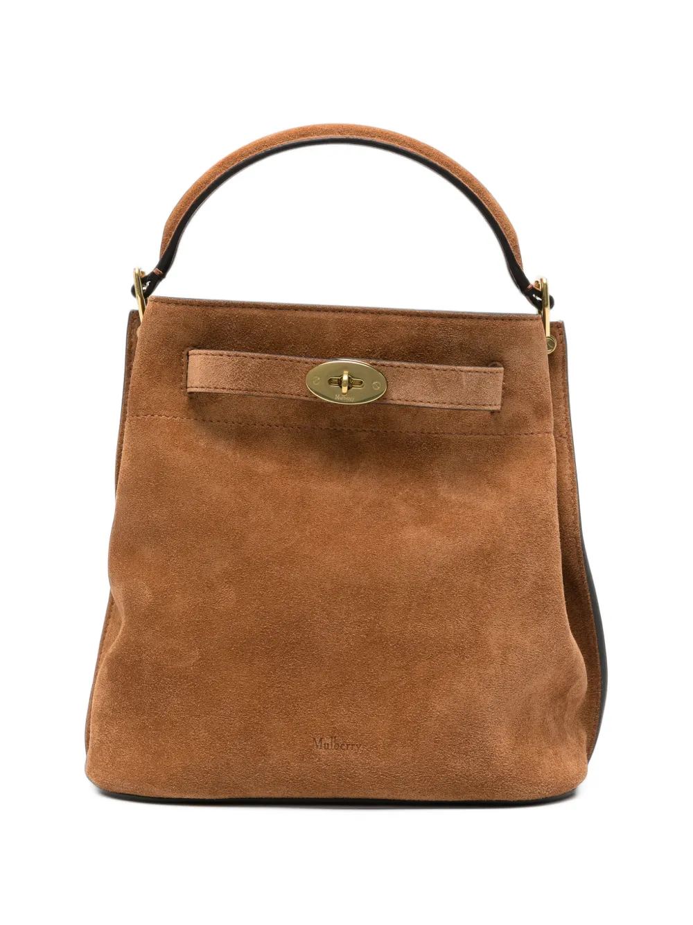 Mulberry Postman's Lock suede tote bag - Marron Mulberry Postman's Lock suede tote bag - Marron