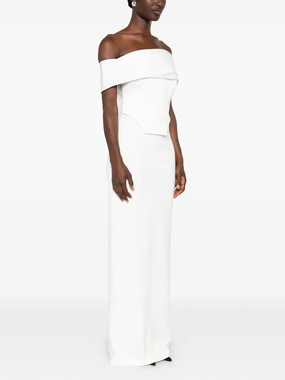 Solace London Crawford maxi-jurk Wit