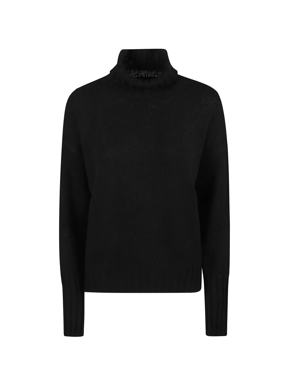 Aragona high-neck cashmere sweater - Black