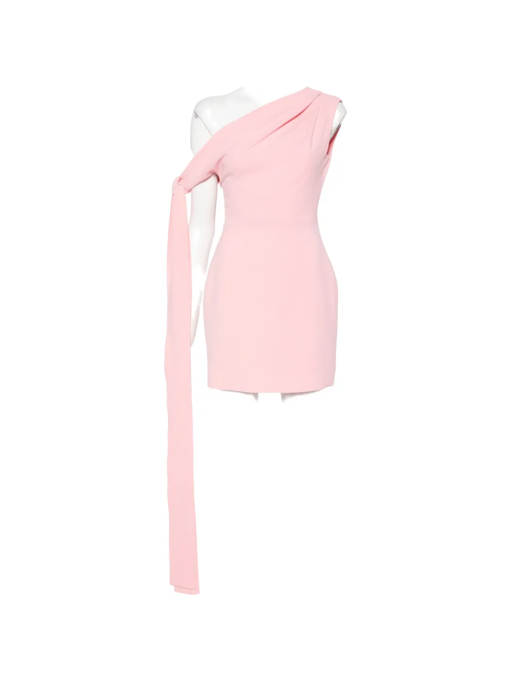 Solace London Gardner one-shoulder draped mini dress - Rose Solace London Gardner one-shoulder draped mini dress - Rose