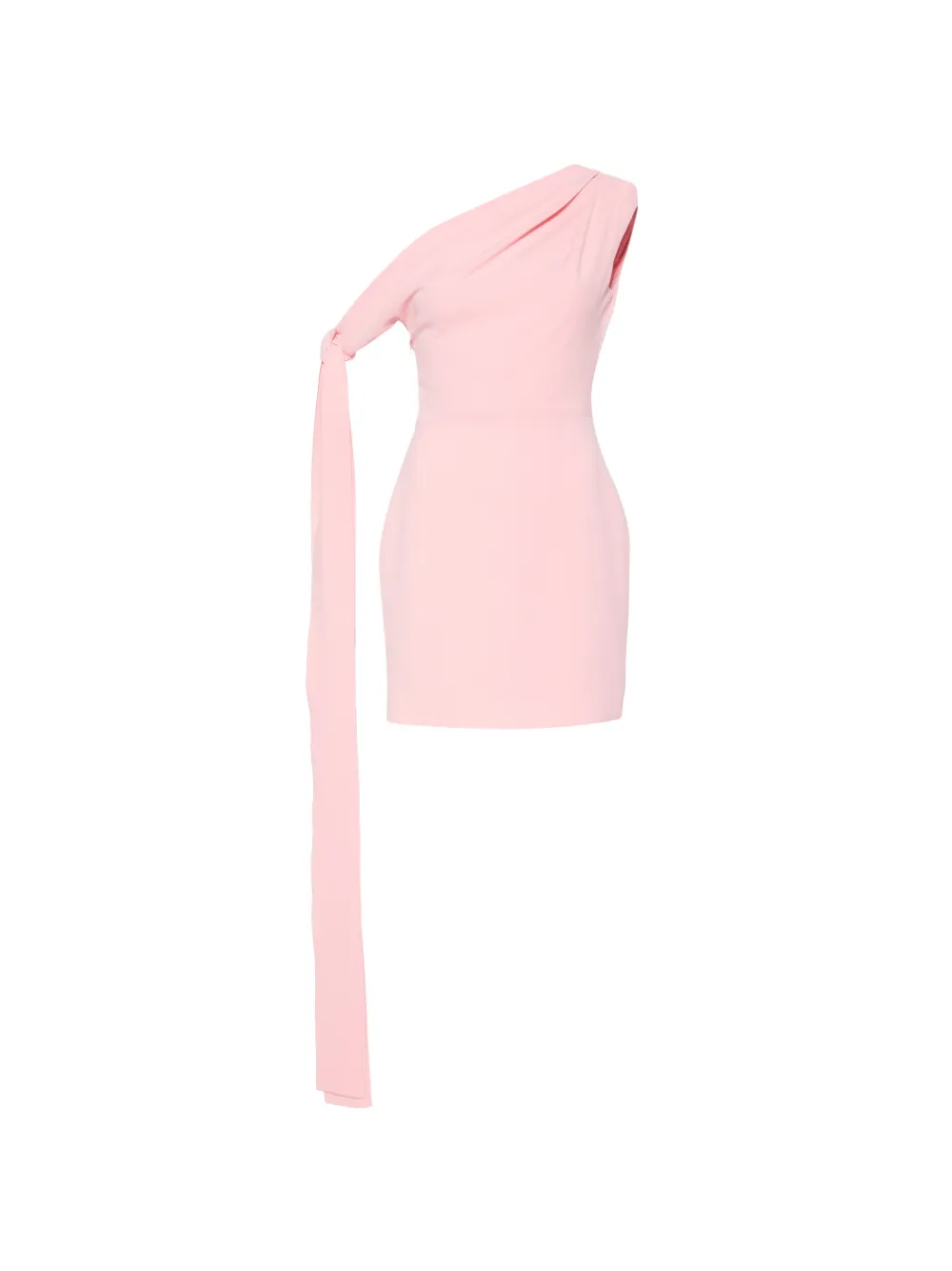 Solace London Gardner one-shoulder draped mini dress - Rosa