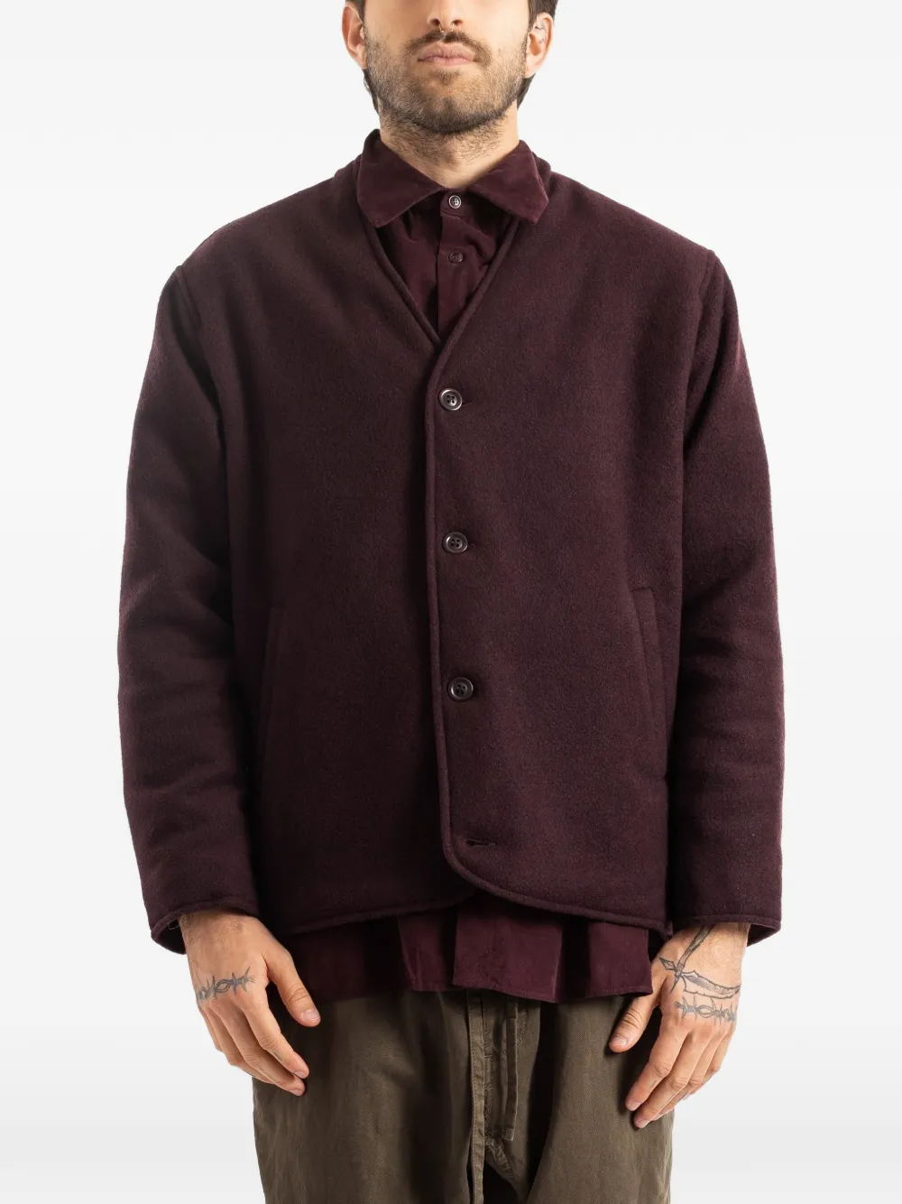 Casey Casey Killian cashmere jacket - Rosso