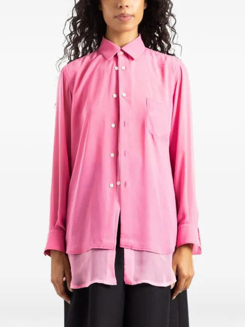 Comme Des Garçons layered-design chest-pocket shirt