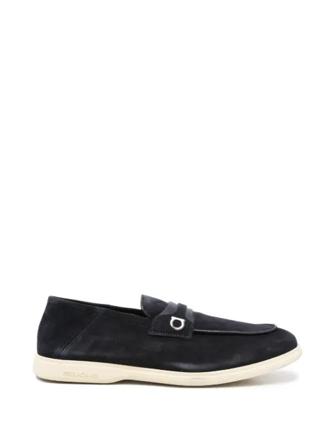 Ferragamo Pre-Owned Drame Gancini-detailed suede loafers