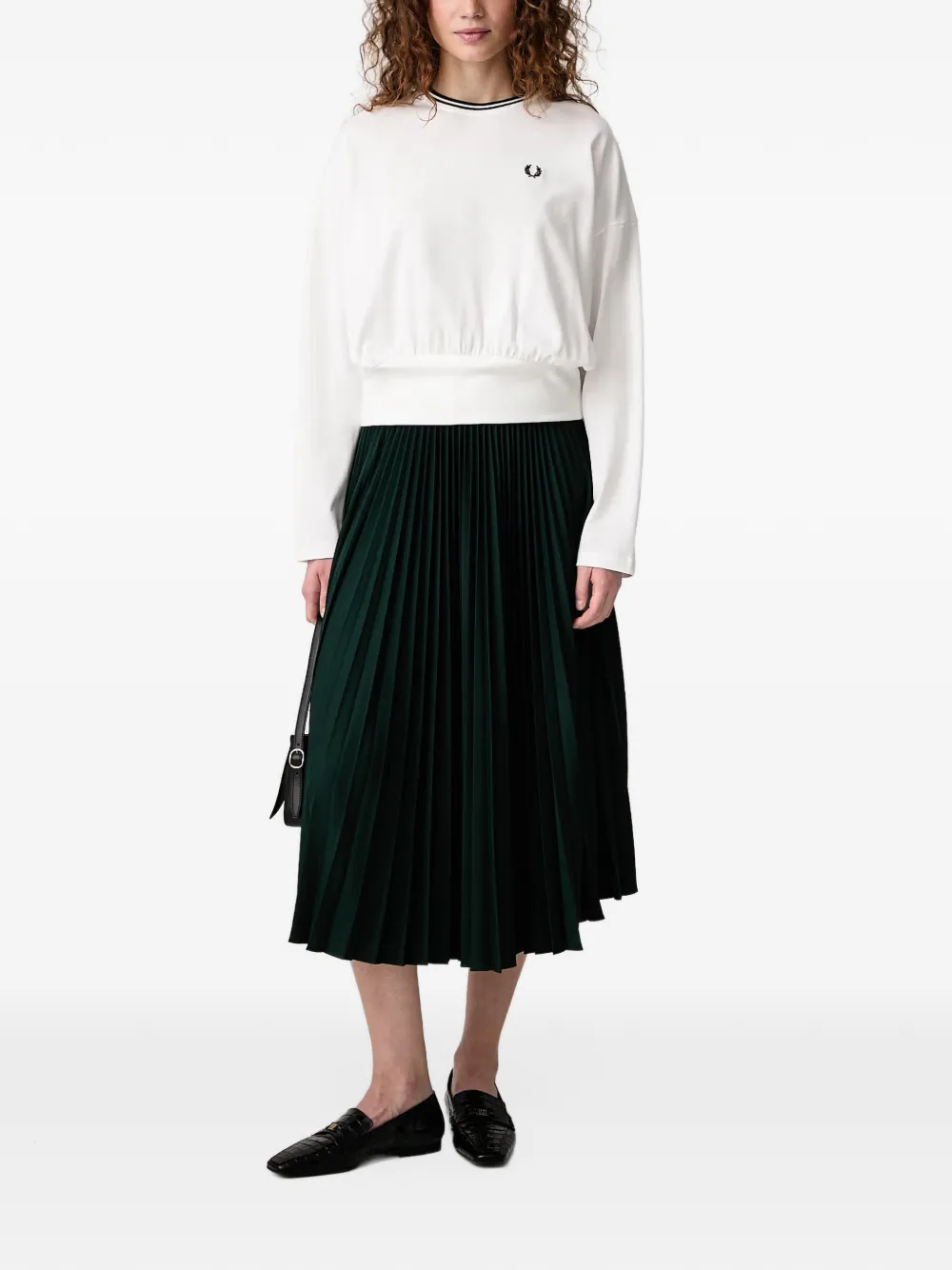 Fred Perry T-shirt met lange mouwen Wit