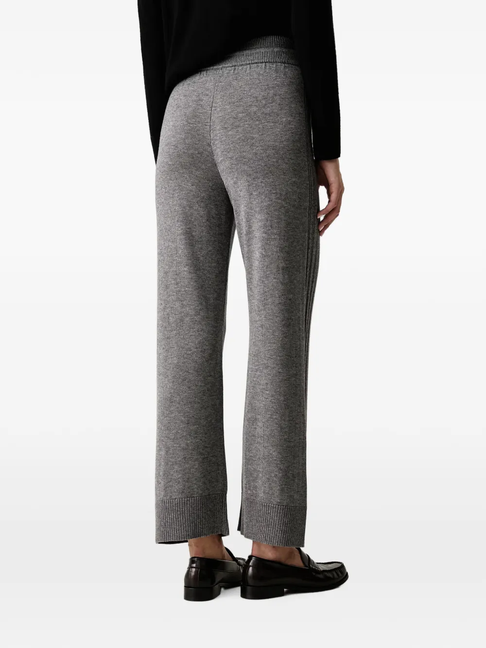 Ermanno Scervino Gebreide broek met trekkoordtaille Grijs
