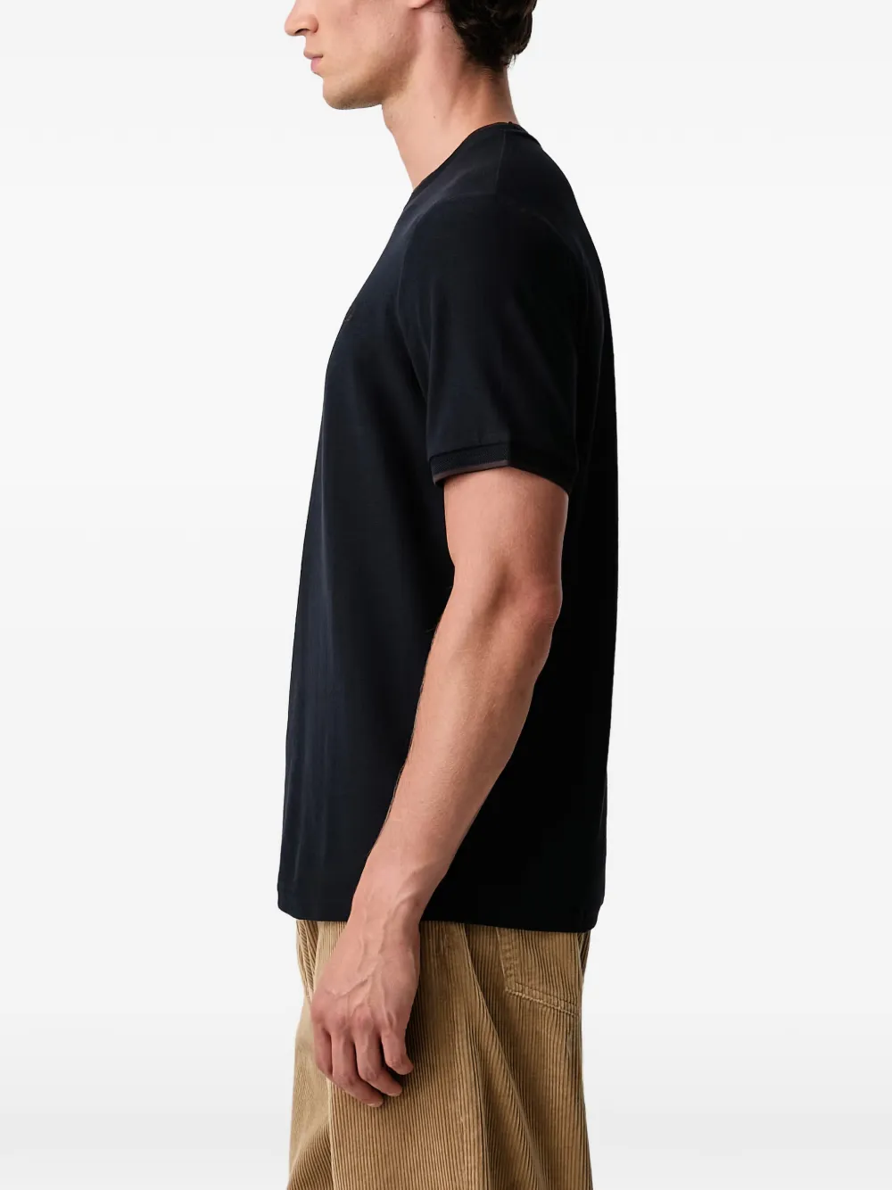 Fred Perry Laurel Wreath embroidered T-shirt Blauw