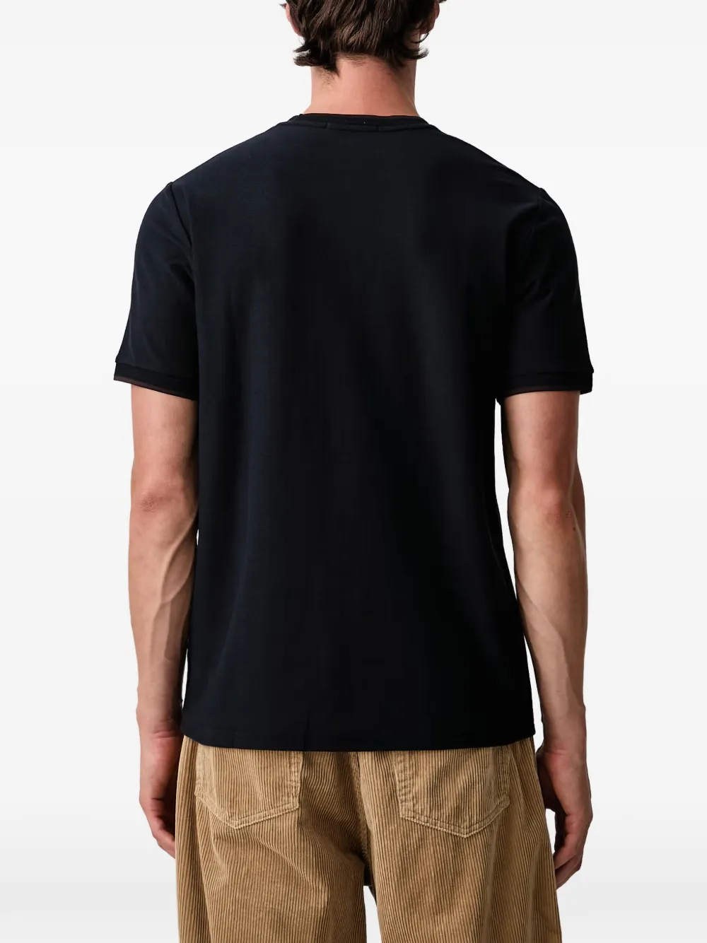 Fred Perry Laurel Wreath embroidered T-shirt Blauw