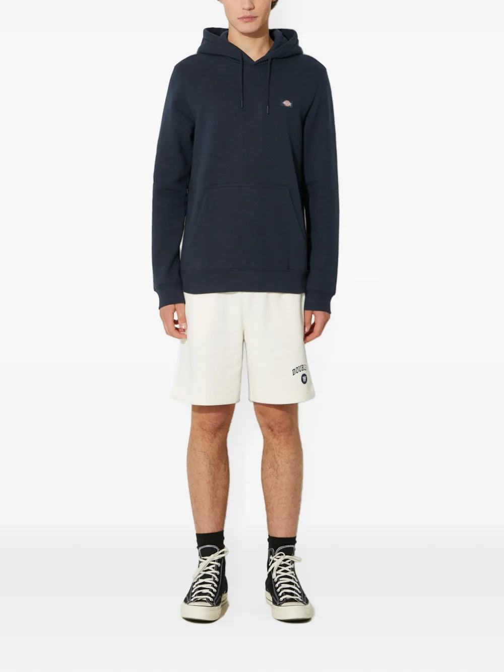 DICKIES Hoodie met logopatch Blauw