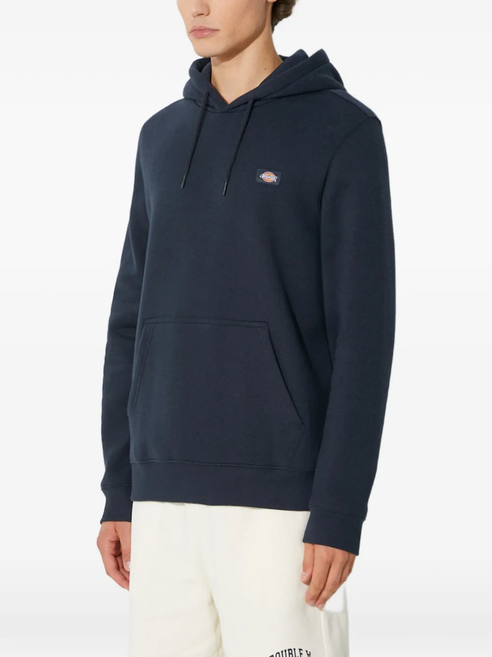 DICKIES Hoodie met logopatch Blauw