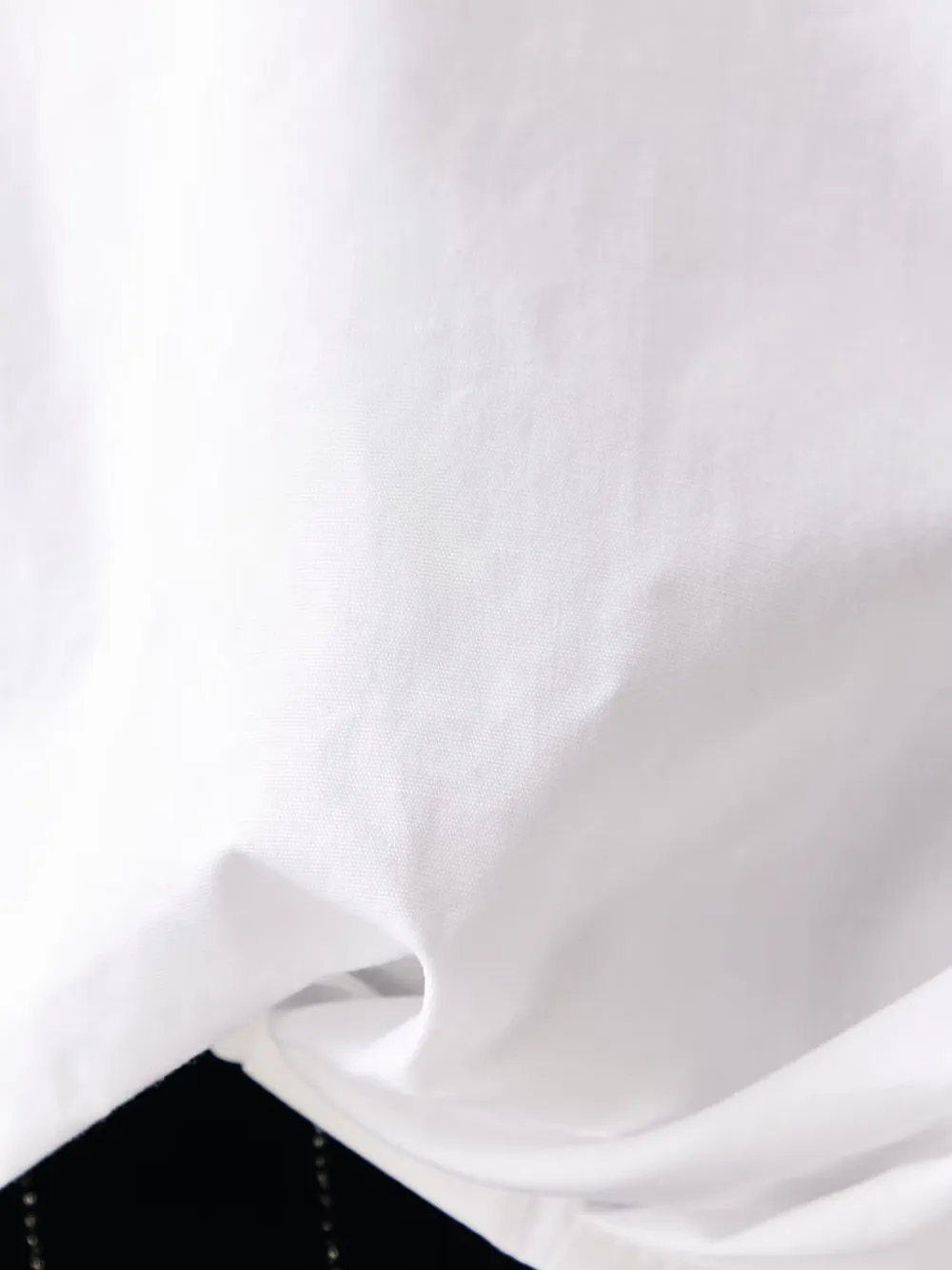 ERMANNO FIRENZE Popeline blouse verfraaid met kralen Wit