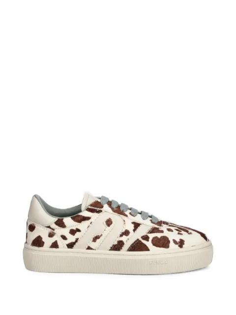 Furla cow-print platform sneakers