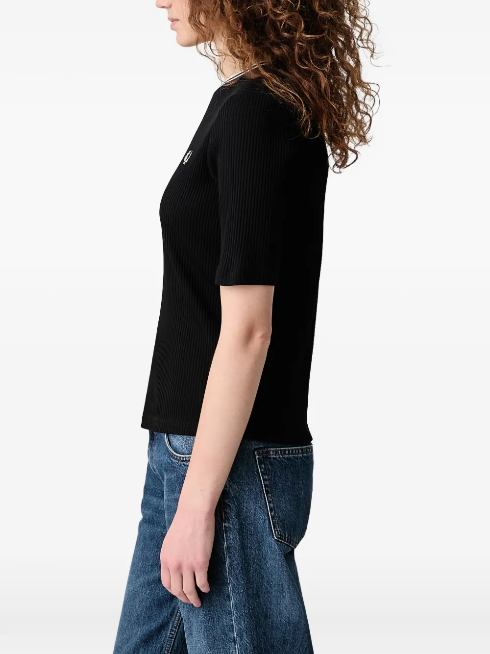 Fred Perry T-shirt met geborduurd logo Zwart