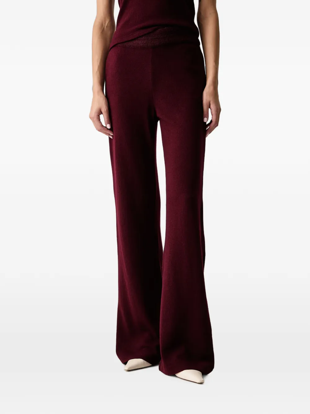 Ermanno Scervino fine-knit wide-leg trousers