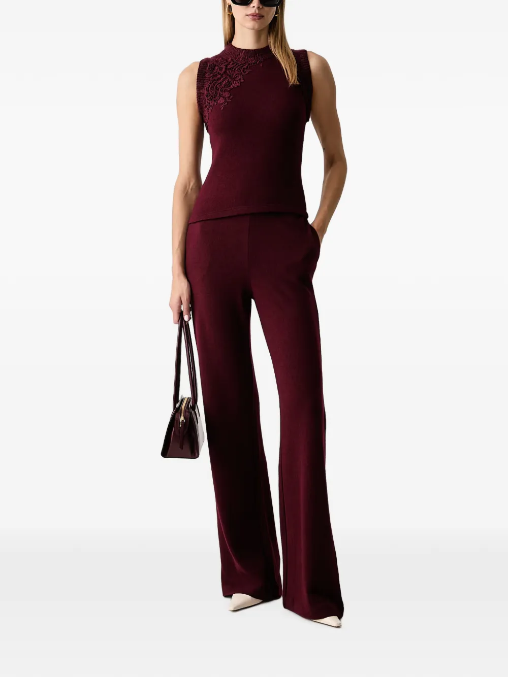Ermanno Scervino Broek met wijde pijpen Rood