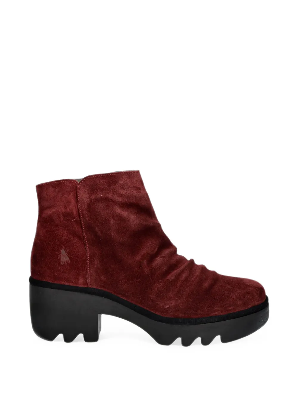 Fly London bottines à fronces - Rouge