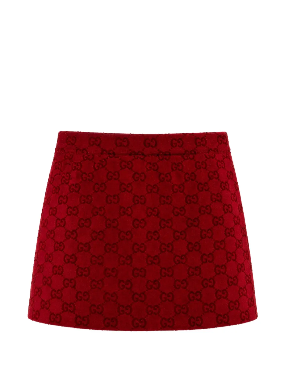 Gucci Kids GG fil coupé skirt Rood