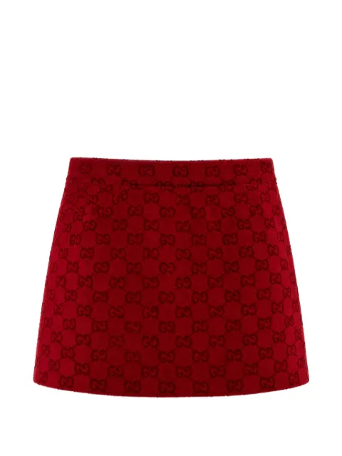Gucci Kids GG fil coupé skirt