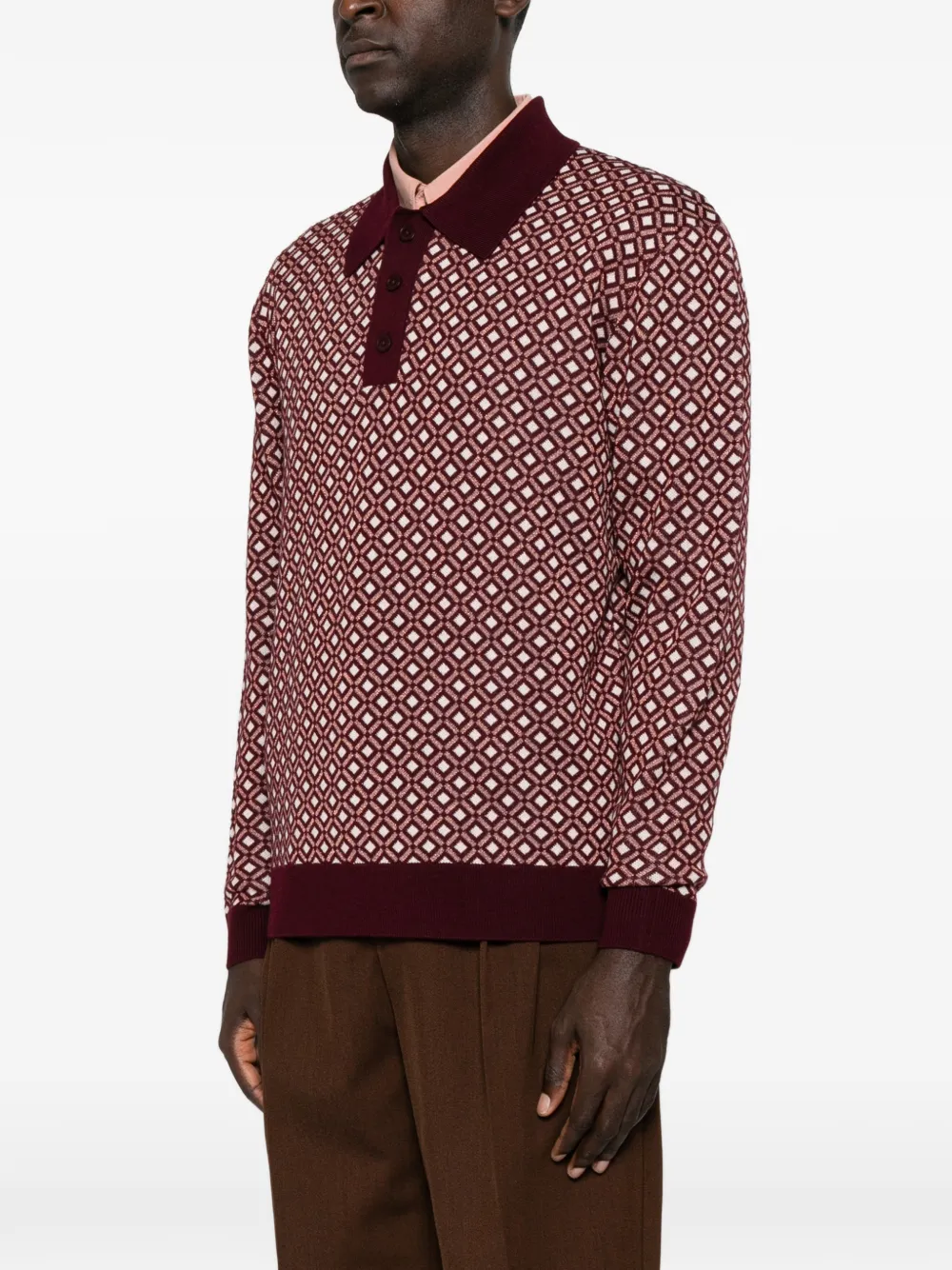 Drôle De Monsieur Linnen poloshirt Bruin