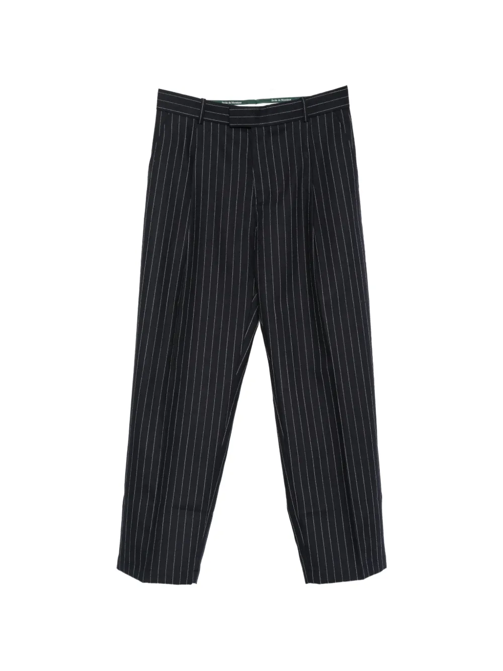 Drôle De Monsieur pinstripe-pattern pleated trousers - Bleu Drôle De Monsieur pinstripe-pattern pleated trousers - Bleu