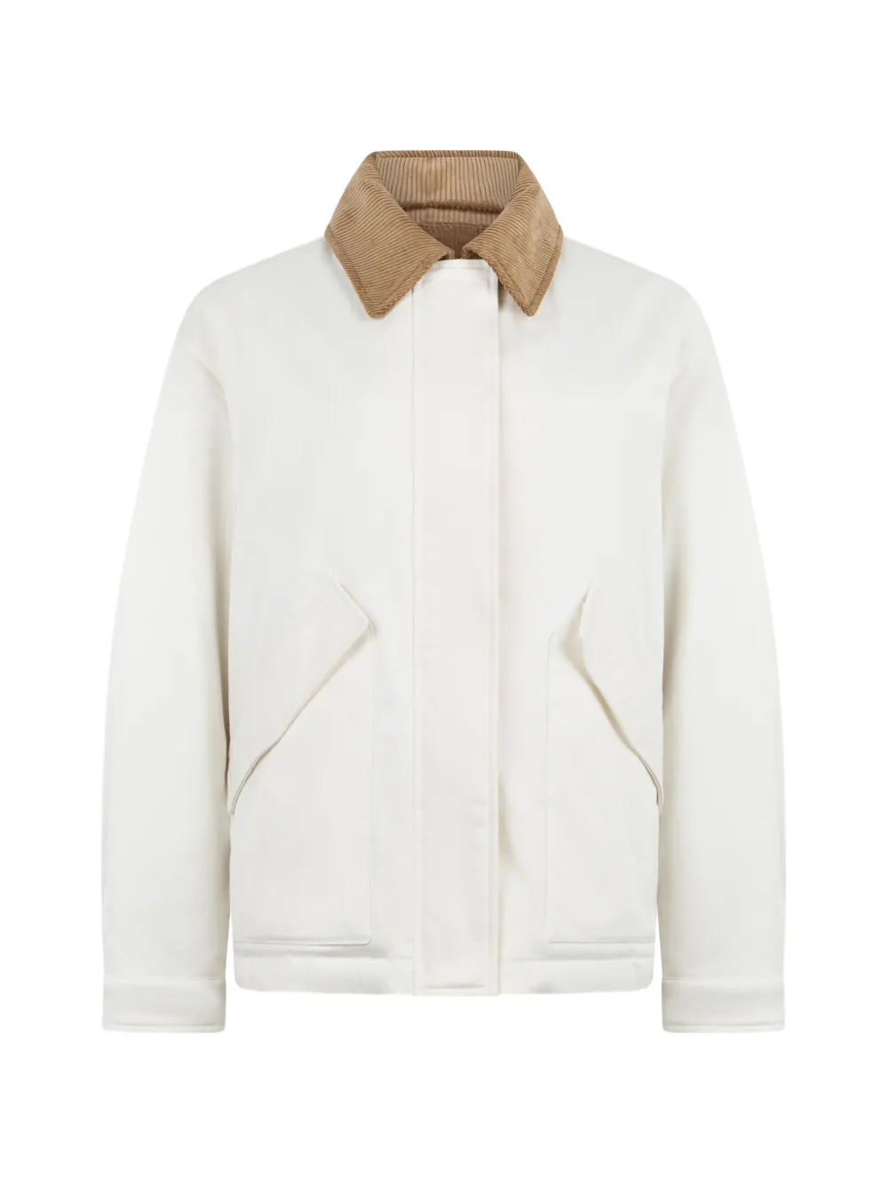 ASPESI corduroy-collar flap-pocket jacket