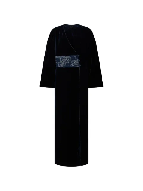 Giorgio Armani beaded velvet maxi dress