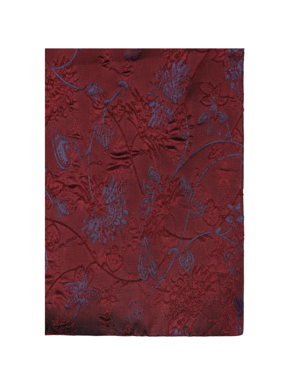 Giorgio Armani floral-jacquard scarf - Rosso