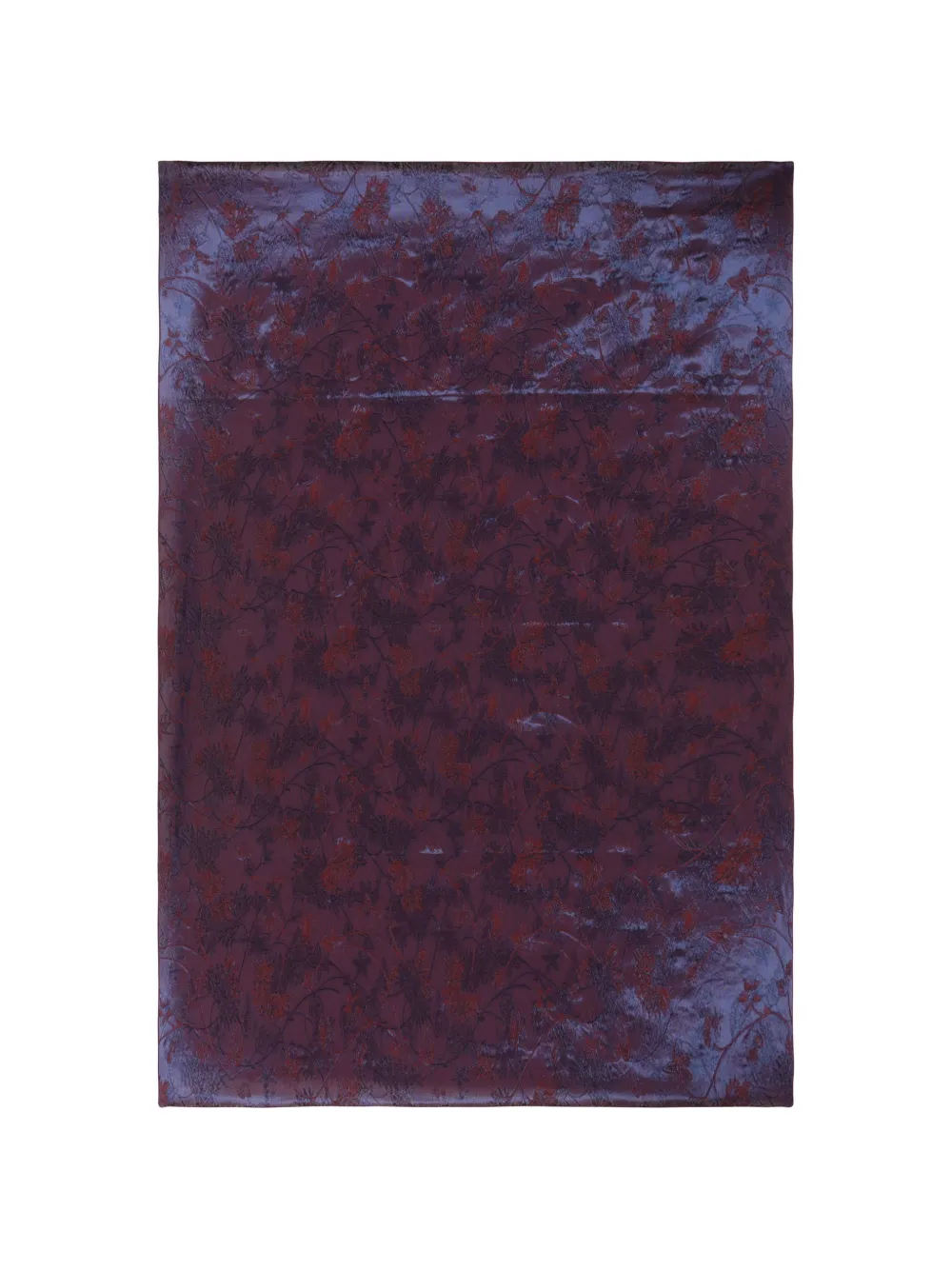 Giorgio Armani floral-jacquard scarf Rood