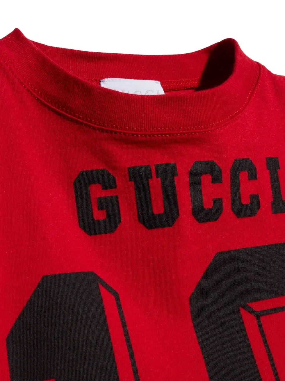Gucci Kids logo-print colour-block T-shirt Rood