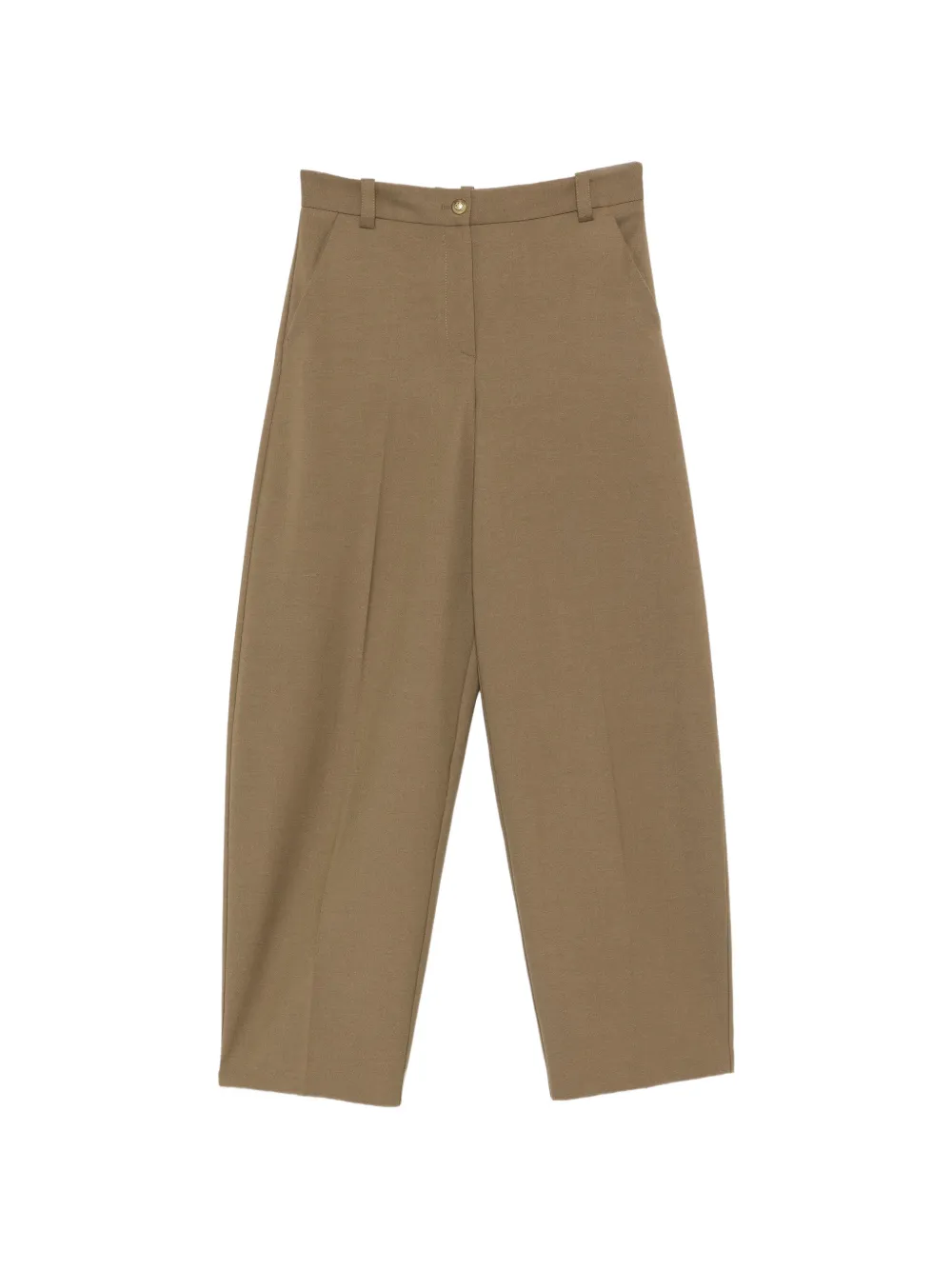 PINKO logo-patch wide-leg trousers